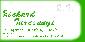 richard turcsanyi business card